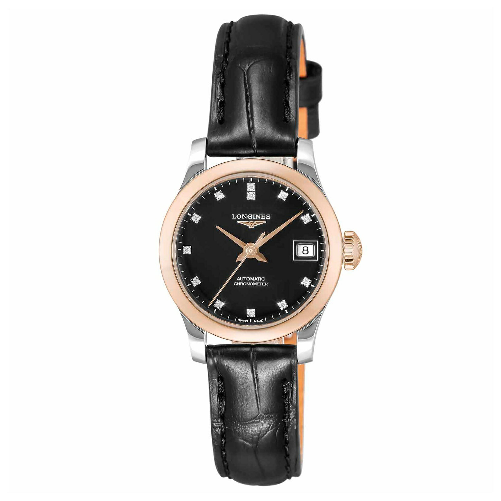 ロンジン LONGINES レディース 時計 レコード RECORD 自動巻 ブラック L2.320.5.57.2 腕時計 高級腕時計 ブランド