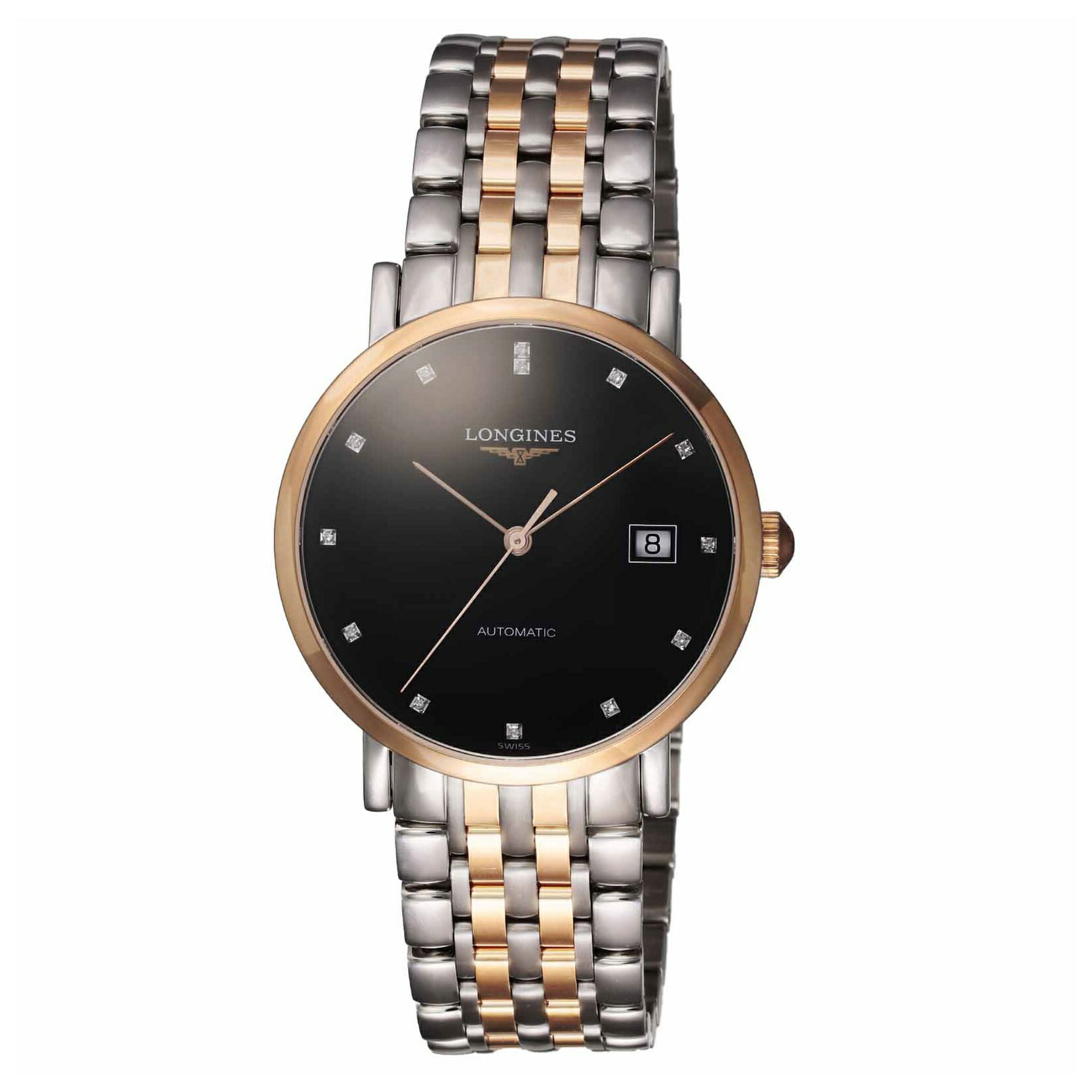 ロンジン LONGINES メンズ 時計 エレガント ELEGANT 自動巻 ブラック L4.810.5.57.7 腕時計 高級腕時計 ブランド