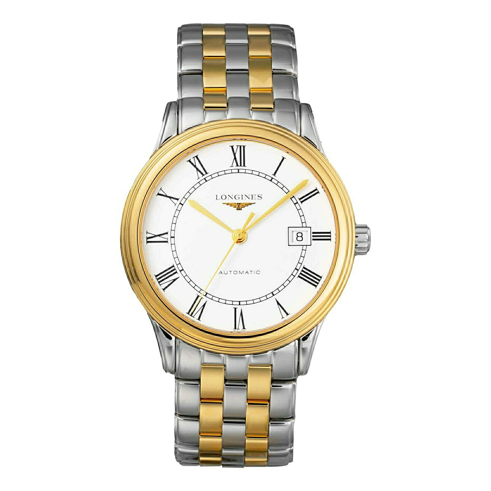 \エントリーで全品ポイント10倍/ ロンジン LONGINES メンズ 時計 フラッグシップ FLAGSHIP 自動巻 ホワイト L4.984.3.21.7 腕時計 高級腕時計 ブランド|U-collection