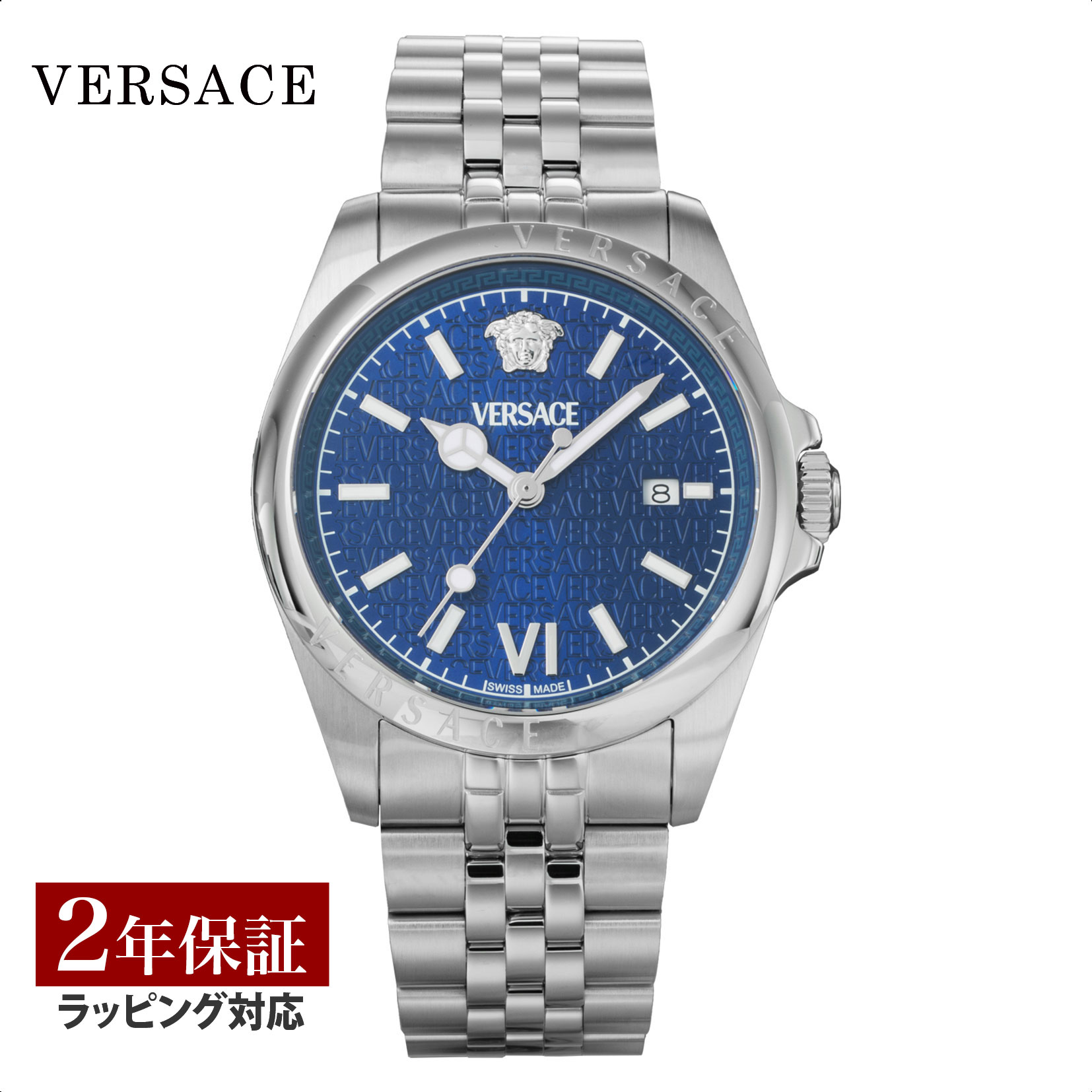 VERSACE/92Q/クォーツ腕時計/アナログ/ステンレス/ブラック VERSACE/92Q/クォーツ腕時計/アナログ/ステンレス/ブラック