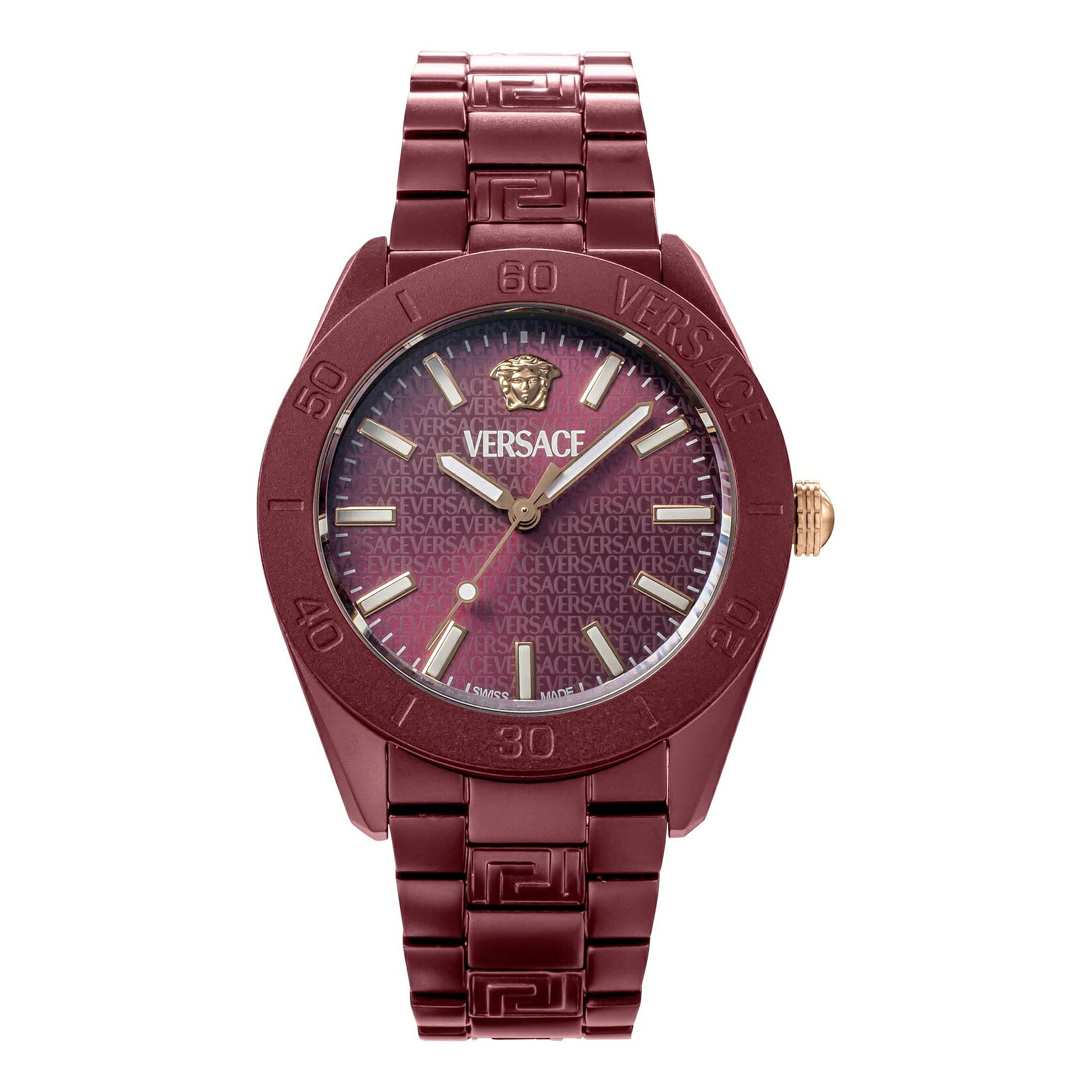 ヴェルサーチェ VERSACE メンズ 時計 V-ドーム V-Dome クォーツ レッド VE0M00225 腕時計 高級腕時計 ブランド