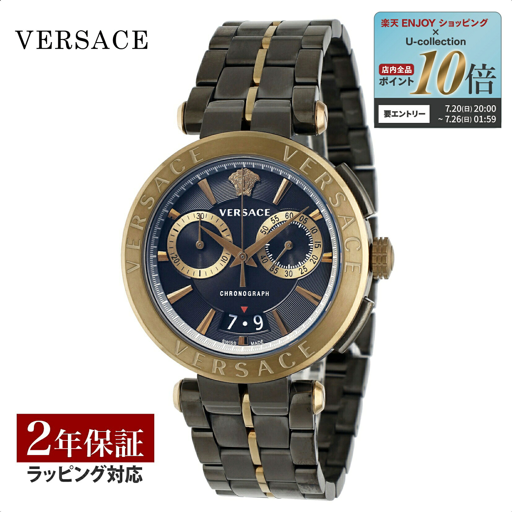 ヴェルサーチェ VERSACE メンズ 時計 アイオン AION クォーツ グレー VE1D02023 腕時計 高級腕時計 ブランド