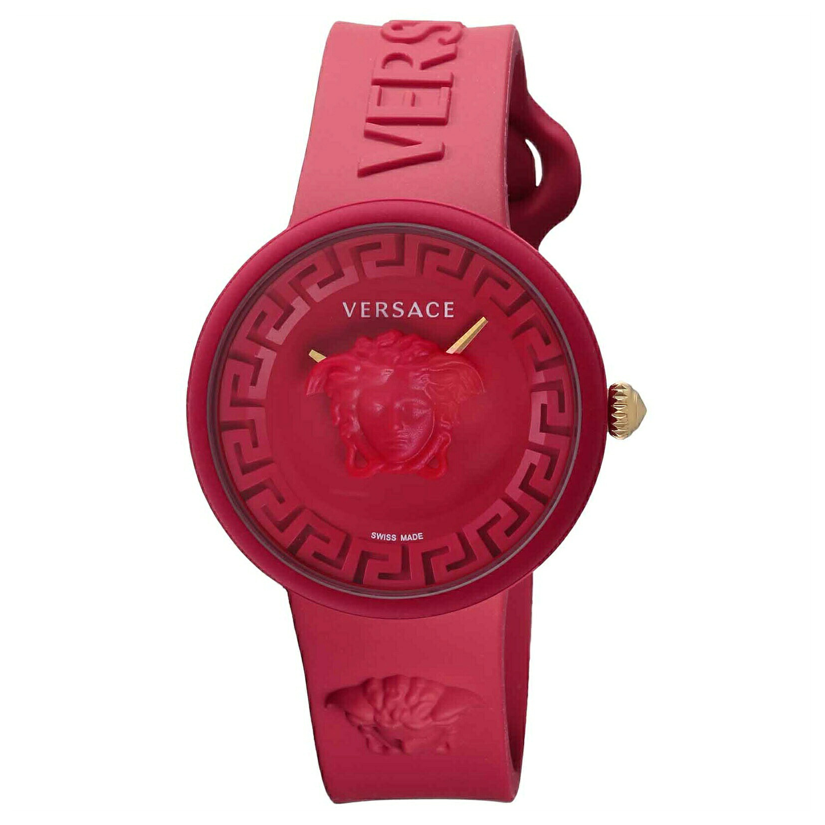 \エントリーで全品ポイント10倍/ ヴェルサーチェ VERSACE レディース 時計 メドゥーサ ポップ MEDUSA POP クォーツ レッド VE6G00723 腕時計 高級腕時計 ブランド|U-collection