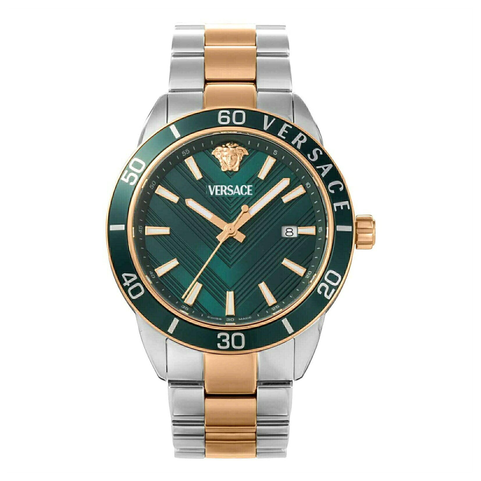 \エントリーで全品ポイント10倍/ ヴェルサーチェ VERSACE メンズ 時計 グレカ アーバン GRECA URBAN クォーツ グリーン VEYCA0624 腕時計 高級腕時計 ブランド|U-collection