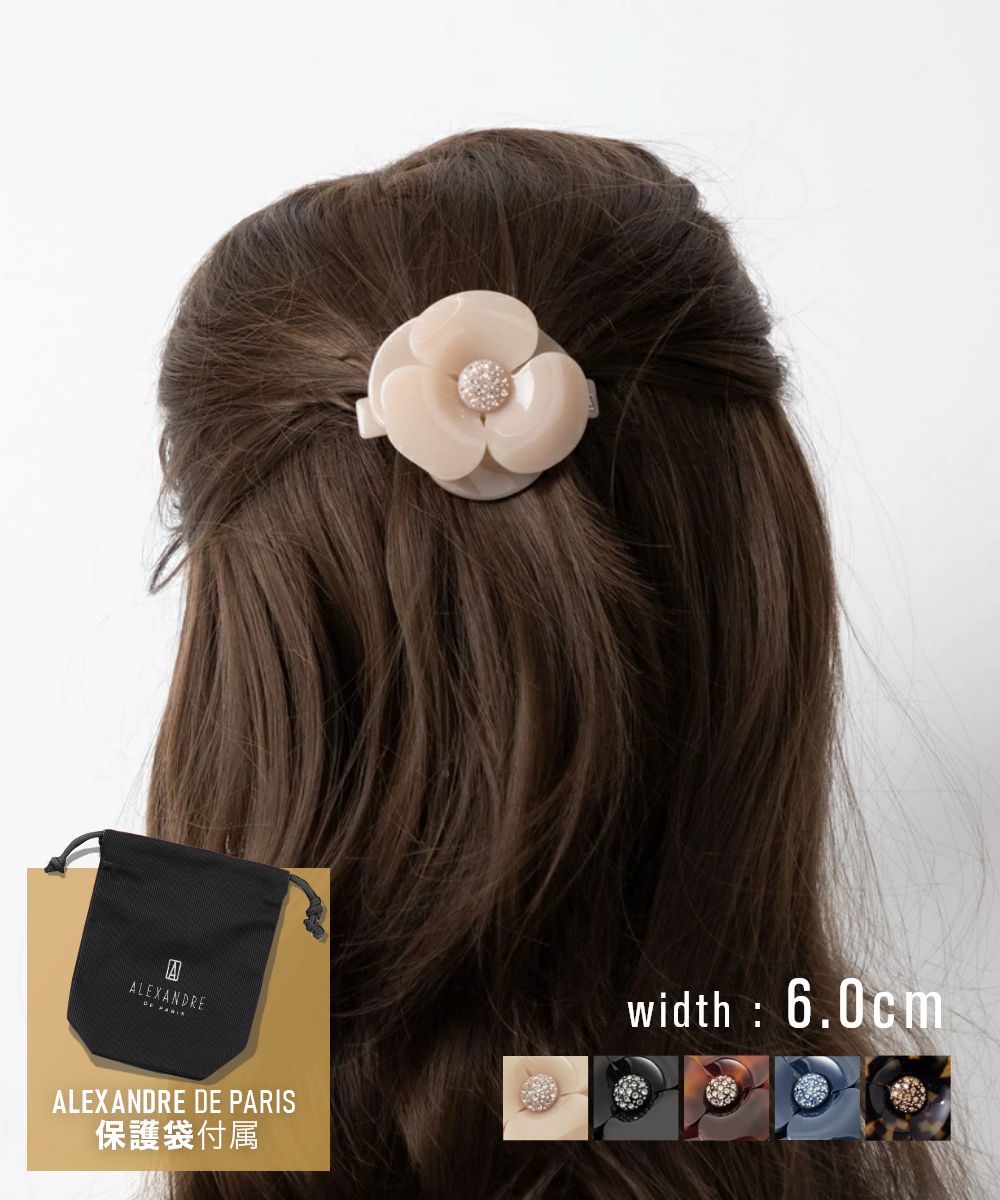 楽天市場】アレクサンドル ドゥ パリ カメリア バレッタ サンド