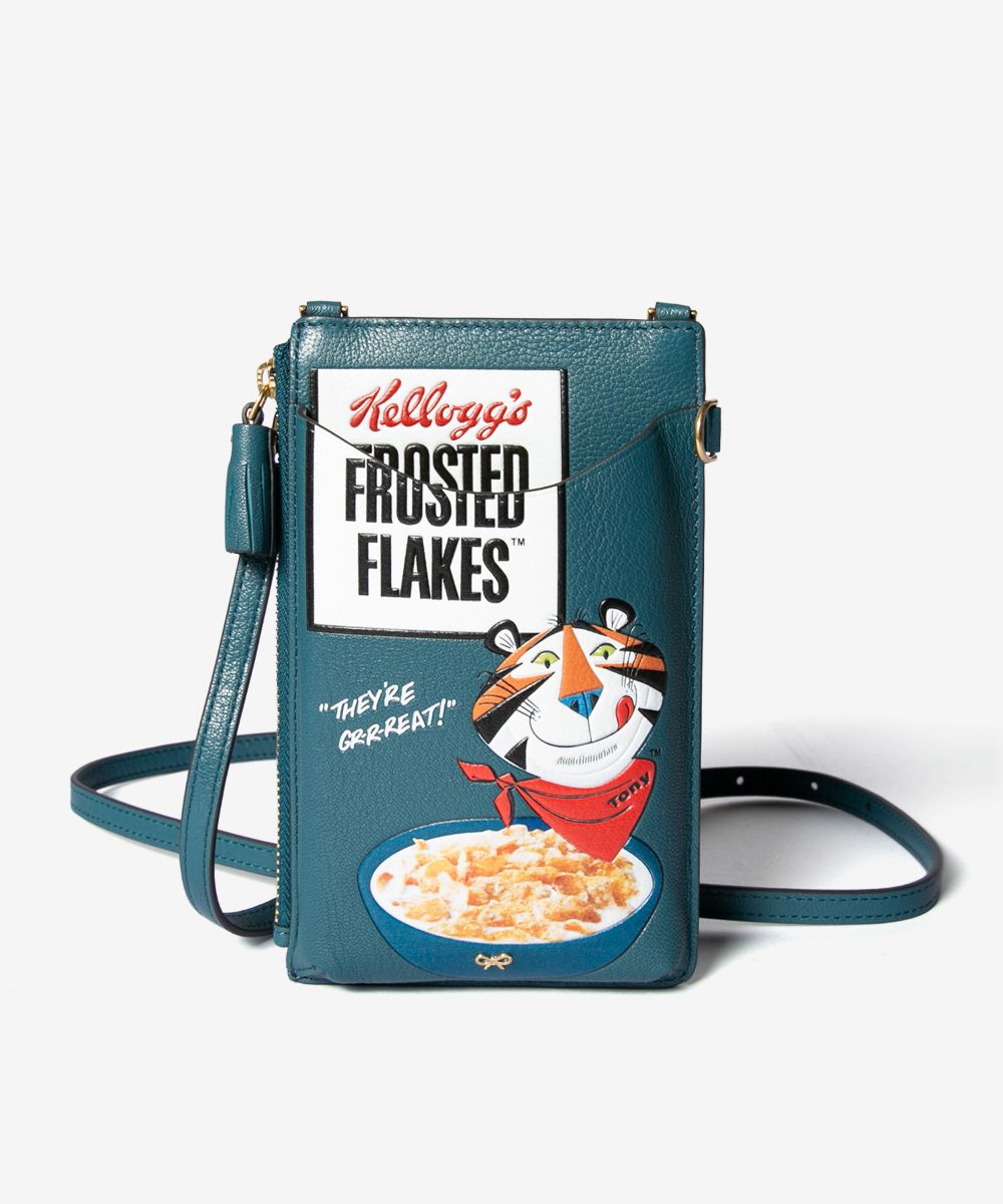 iPhone・スマホケース ANYA HINDMARCH PHONE CASE Anya Brands Corn Flakes Zip Phone Pouch on Strap | Anya