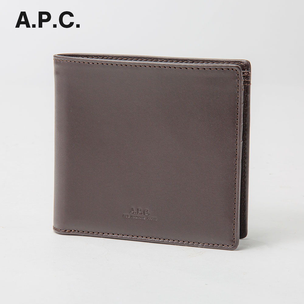 メンズファッション 財布、帽子、ファッション小物 楽天市場】APC アーペーセー A.P.C. PXBRS H63340 二つ折り財布 メンズ 