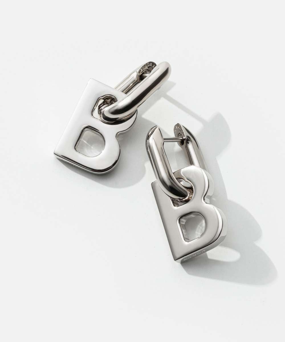 【訳あり】BALENCIAGA B CHAIN XS ピアス バレンシアガ シルバー 関税込【BALENCIAGA】B CHAIN XS ピアス silver (BALENCIAGA