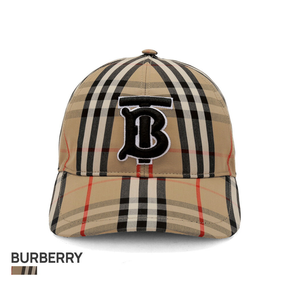 楽天市場 バーバリー Burberry メンズ レディース キャップ ベースボールキャップ モノグラムモチーフ ヴィンテージチェック アーカイブベージュ S M L Tofluss