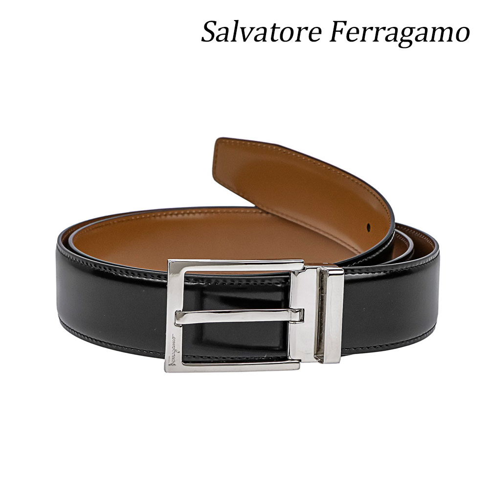 楽天市場 サルヴァトーレ フェラガモ Salvatore Ferragamo ベルト メンズ ベルト ファッション ブラック オーバーン Tofluss