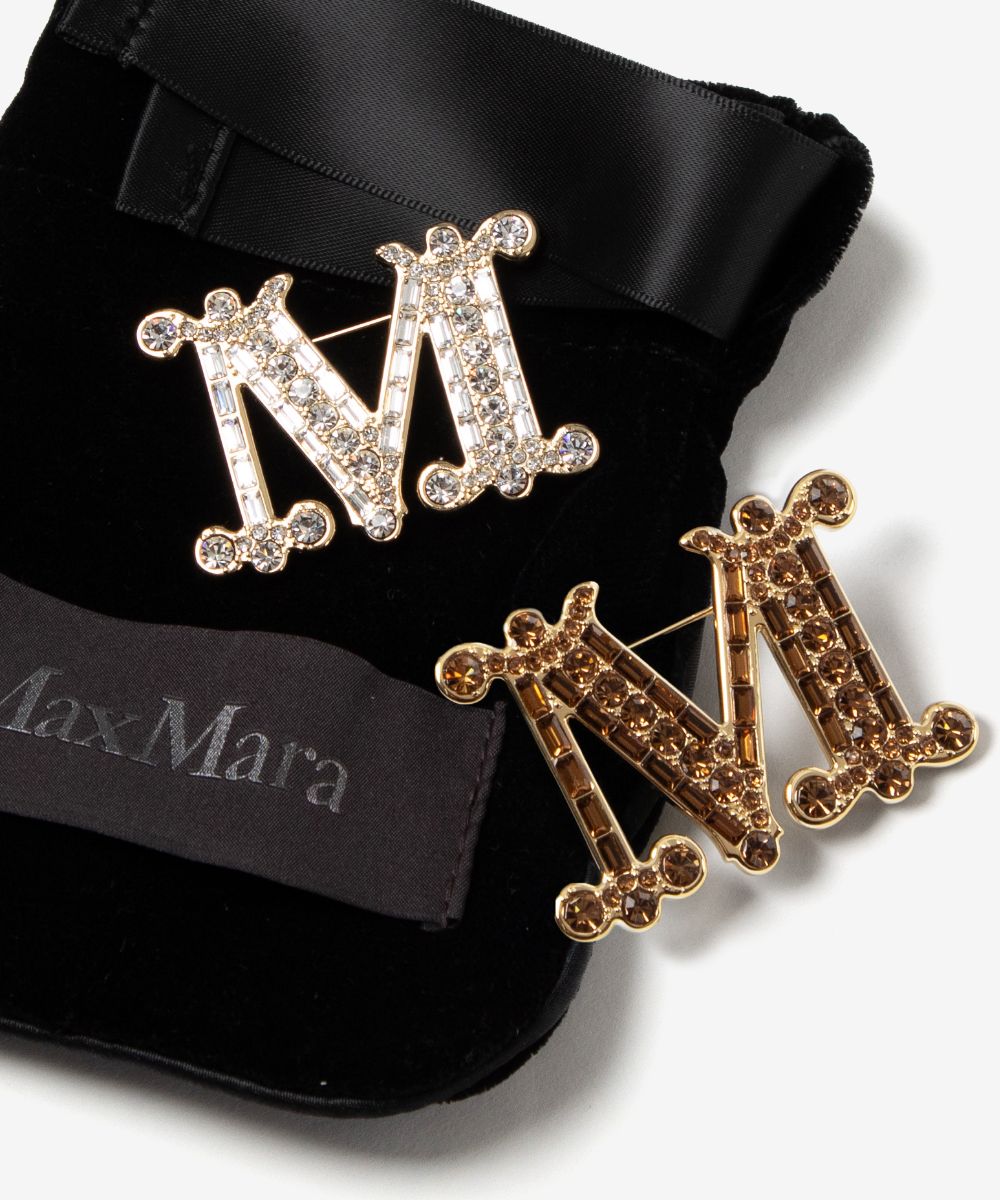 ★新品★MaxMara マックスマーラ BATH2 バス クリスタルブローチ Max Mara MAX MARA マックスマーラ ブローチ BATH2 MBROOCH バス