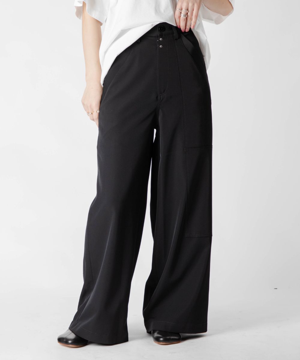楽天市場】MM6 エムエムシックス Straight Wide Pants ワイドパンツ