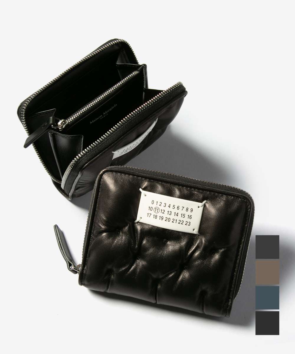 最終値下げ！！Maison Margiela メゾンマルジェラカーブレザー　40 ☆Maison Margiela☆ カーフレザー ウォレット 正規品 (Maison