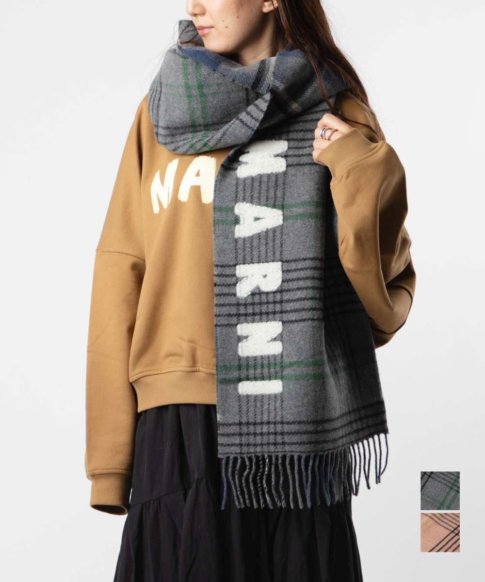 Marni モヘアスカーフ マフラー MARNI マルニ マフラー SCZC0068Y0 UAW031 レディース ロゴ