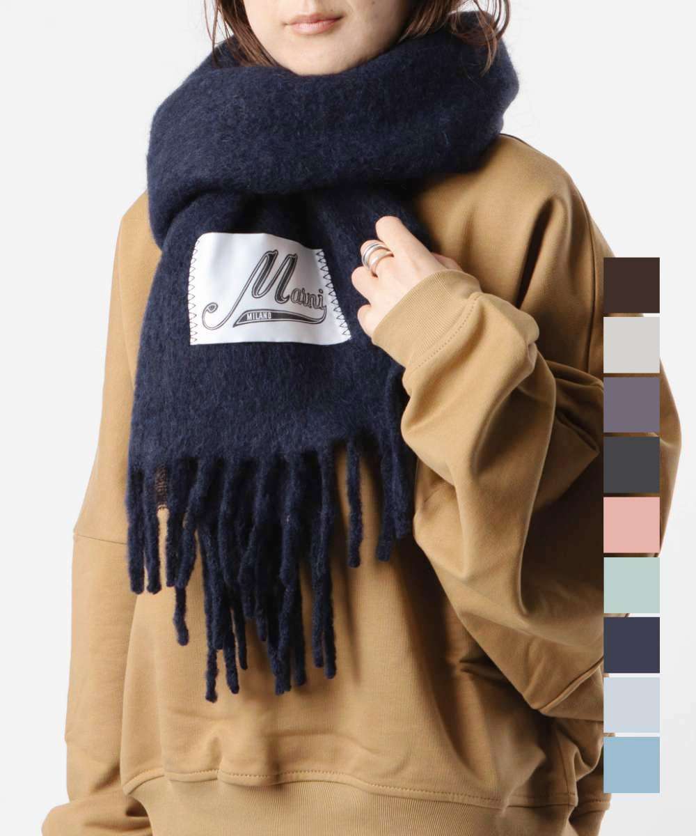 MARNI マルニ アルパカ マフラー ロゴラベル フリンジ ストール 大判 楽天市場】MARNI マルニ Alpaca Logo Scarf マフラー ストール