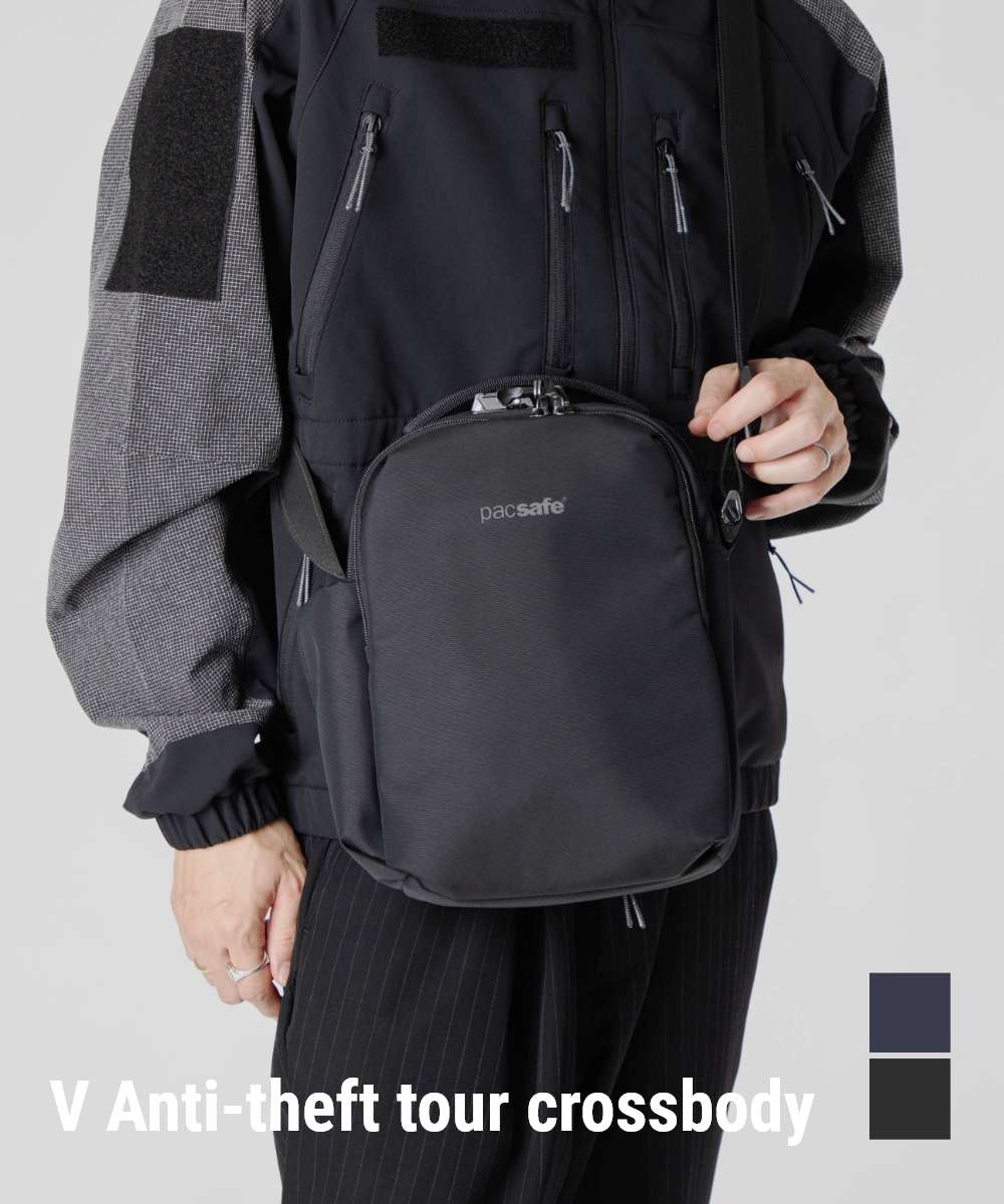 パックセーフ PACSAFE V anti-theft tour crossbody クロスボディバッグ 61110130 61110658 ショルダーバッグ メンズ バッグ