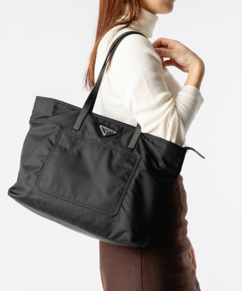 PRADA ブラック ナイロントートバッグ PRADA(プラダ) / トートバッグ/ナイロン/BLK | 中古品の販売