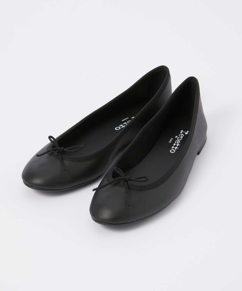 極美品 レペット Repetto 白 バレエシューズ リボン パンプス 23.5