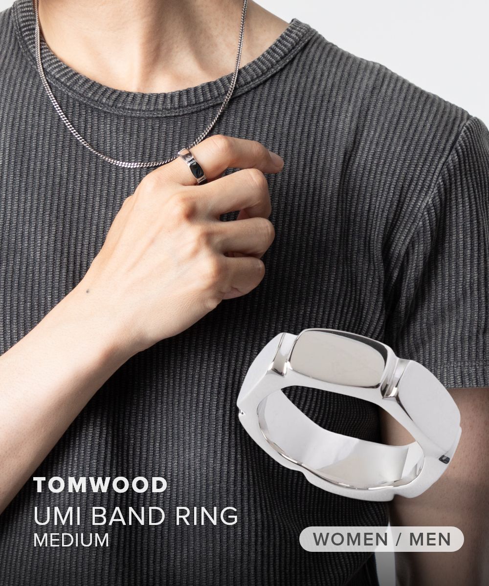トムウッド TOM WOOD UMI BAND RING MEDIUM ウミ バンドリング ミディアム 101441 リング 指輪 レディース メンズ ユニセックス アクセサリー シルバー｜U-STREAM