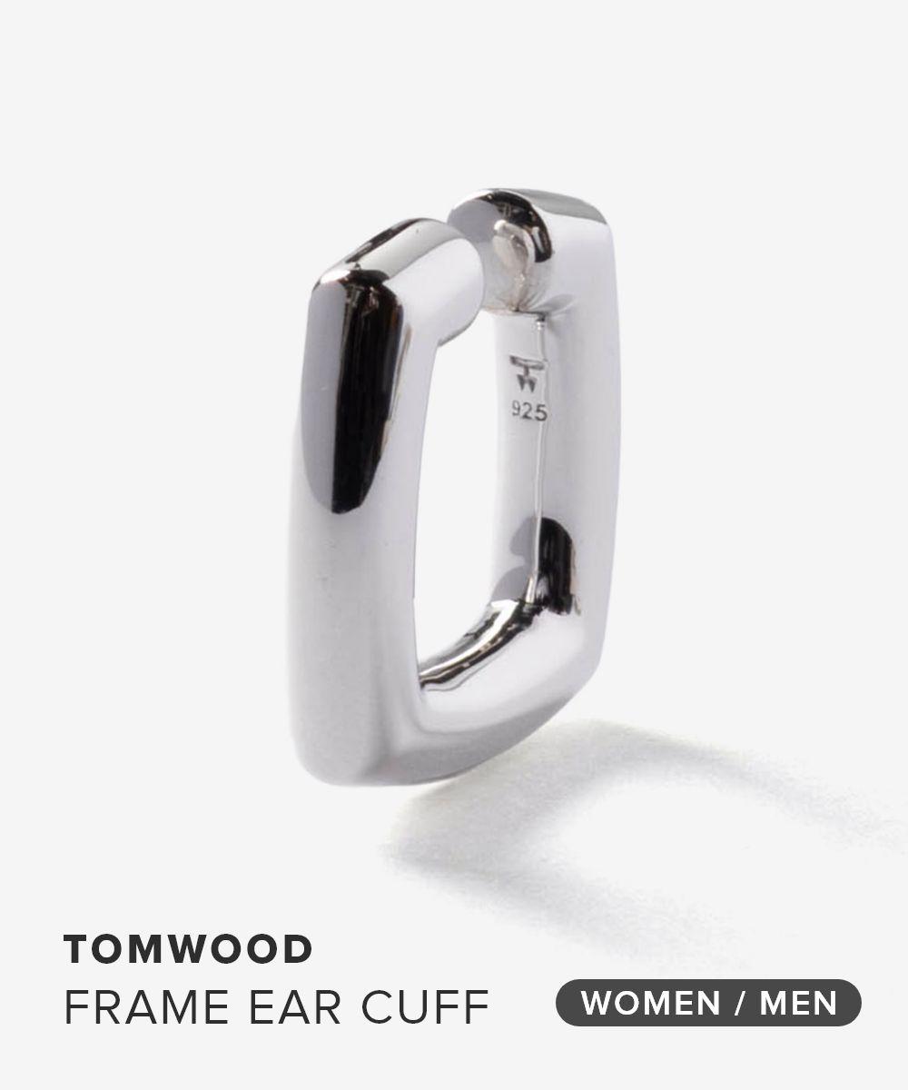 【エントリーで全商品ポイント10倍!】 トムウッド TOM WOOD FRAME EAR CUFF フレーム イヤーカフ 101538 イヤカフ レディース メンズ ユニセックス アクセサリー シルバー|U-STREAM