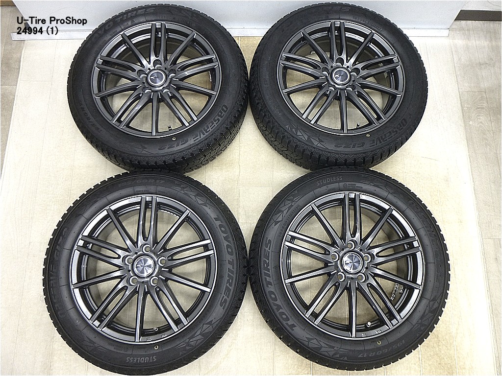 中古 スタッドレス タイヤ アルミホイール付　 トーヨー　 ガリット GIZ2　 195/60R17　４本　 トヨタ プリウス 60系等に 中古 スタッドレス タイヤ 【中古】