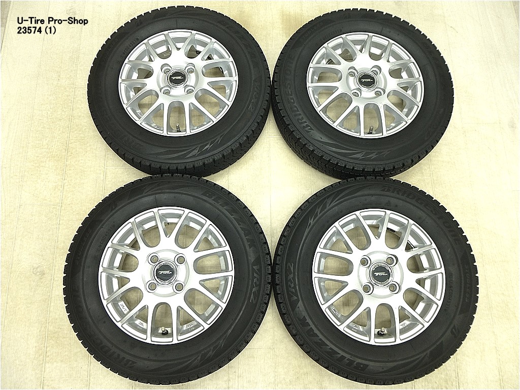 楽天市場】中古 スタッドレス タイヤ アルミホイール付 ブリヂストン ブリザック VRX 145/80R13 ４本 軽自動車に 中古 スタッドレス  タイヤ 【中古】 : 中古タイヤプロショップ