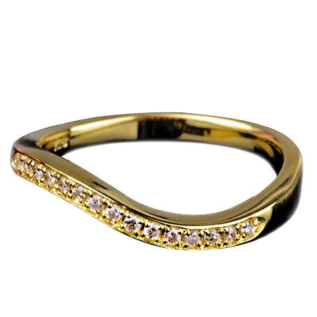 楽天市場】【選べる地金】ダイヤモンド ハーフエタニティ リング K10WG