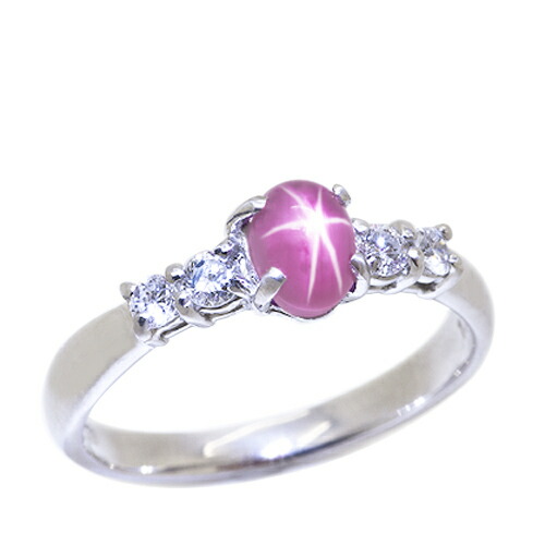 楽天市場】スタールビー リング 0.94ct Pt900 稀少宝石 : ubazakura