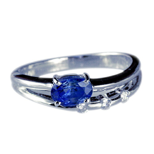 【選べる地金】サファイヤ リング 1.0ct Pt900/K18WG/K18YG｜ubazakura