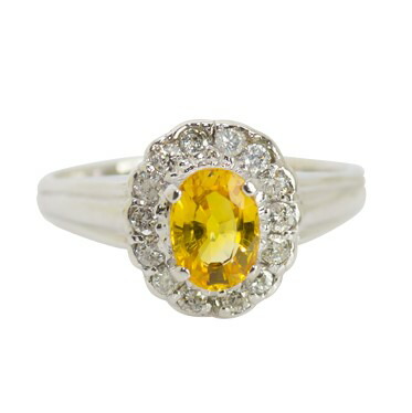 楽天市場】イエローサファイア 2.126ct リング 12号 PT900 プラチナ