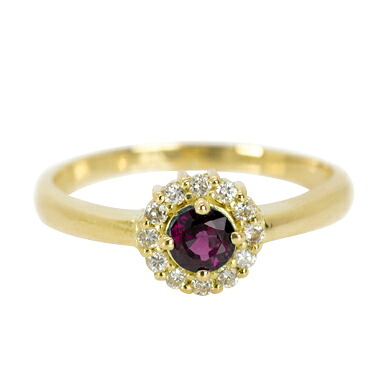 【選べる地金】ルビー リング 0.3ct K10YG/K18YG|ubazakura