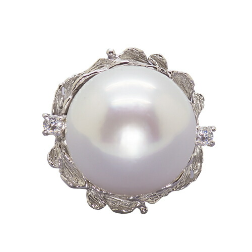 557テリ9 白蝶真珠　南洋真珠　オリジナル　本真珠　パールリング 557テリ9 白蝶真珠 南洋真珠 オリジナル 本真珠 パールリング - メルカリ