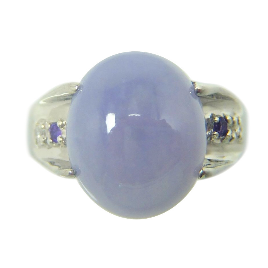❤️未使用❤️ BIG ラベンダー翡翠 含浸無 ダイヤ プラチナ リング 楽天市場】ラベンダー翡翠 4.89ct リング 12号 PT900 プラチナ