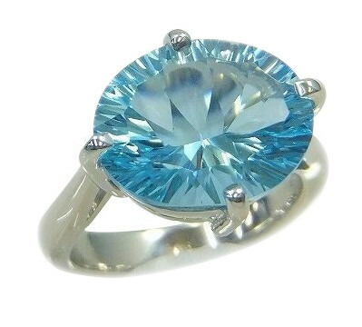 楽天市場】ブルートパーズ リング 10ct SV925 ハートシェイプ : ubazakura