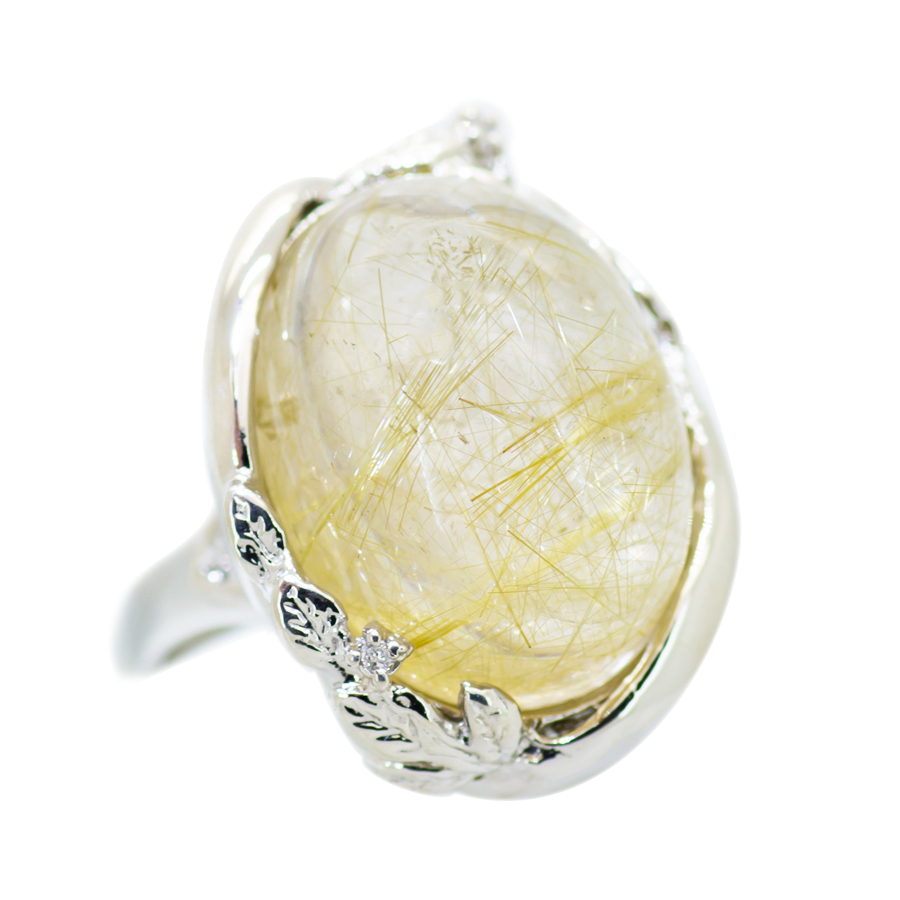 楽天市場】ルチル クォーツ ボール リング SV925 シルバー odr0901