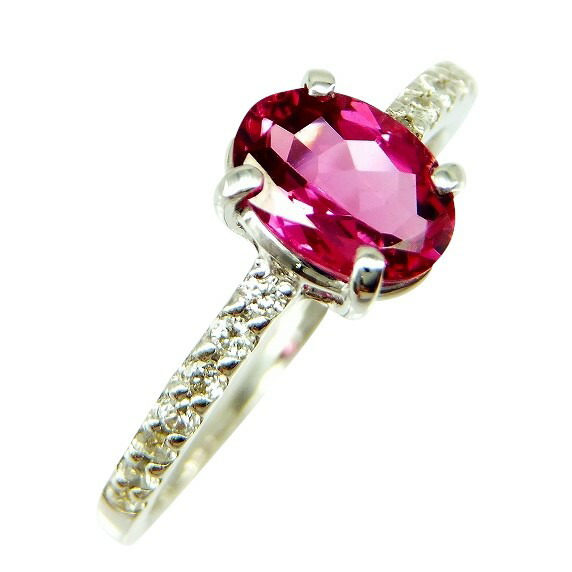 ね*☆様 ピンクトルマリン1.43ct ダイヤモンドプラチナリング10号 楽天