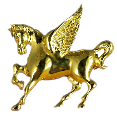 楽天市場】【選べる地金】馬 ピンブローチ K10WG/K10YG/K18WG/K18YG