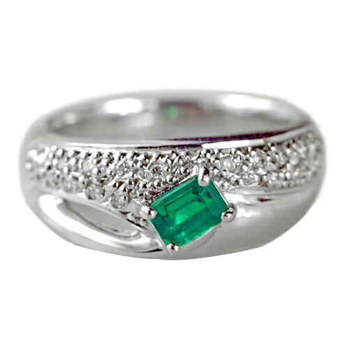 エメラルド リング 0.48ct Pt900 高品質【限定1点】|ubazakura