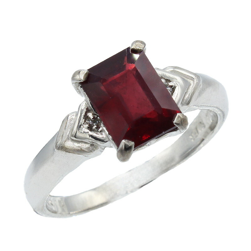 ルビー リング 2.0ct Pt100 ダイヤモンド付|ubazakura