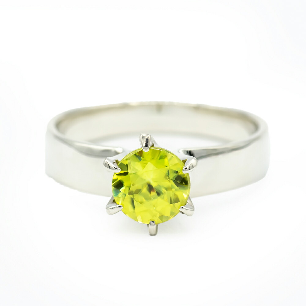 スフェーン0.334ct リング K18YG 13号 スフェーン 5.00ct ダイヤ ダイヤモンド 0.38ct 2種カット