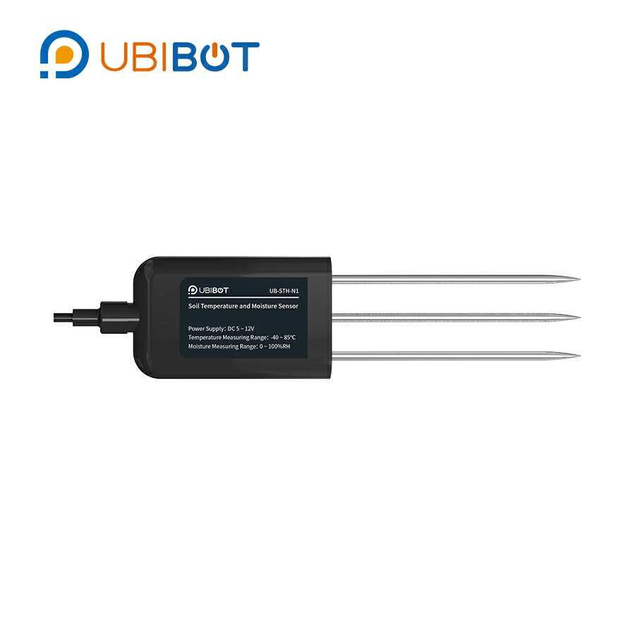UbiBot 土壌温湿度センサーABS防水 IP68 安定 干渉防止 DC5~12V 遠隔監控対応 農場農業応用 Audio Plug インタフェース(GS1シリーズ対応のみ)|ユビボット店