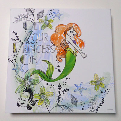 楽天市場】アートパネル ディズニー 【アリエル】 50角 インテリア