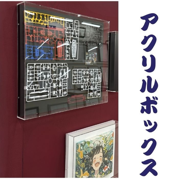 アクリルケース　アクリルボックス　 深さ30ｍｍ　UVアクリル　UVカット　キャンバス SM　F3　F4　F6　F8　F10 額縁 ボックス 立体額 ウェルカムボード／額縁／ウェルカムボードブライダル フレーム／ウェルカム用額