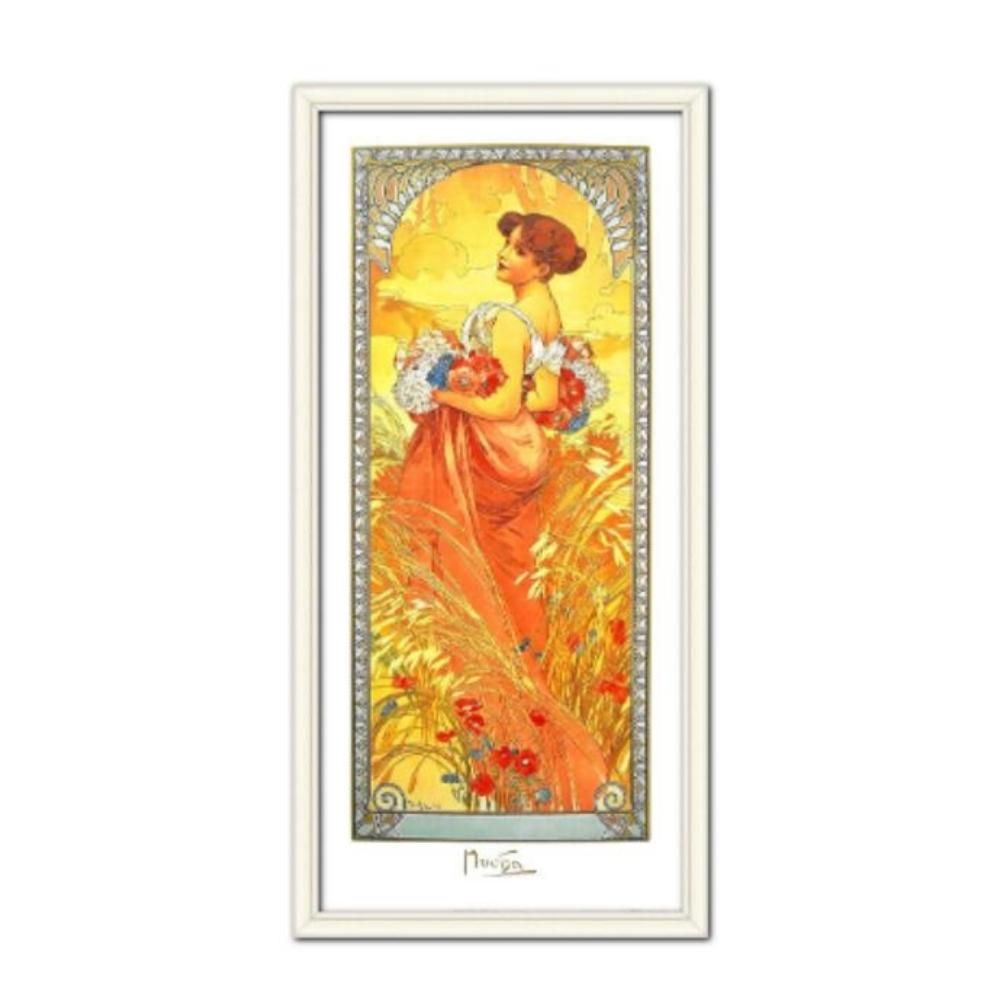 楽天市場】絵画 アルフォンス・ミュシャ つた PO-129 ポスター 人物画