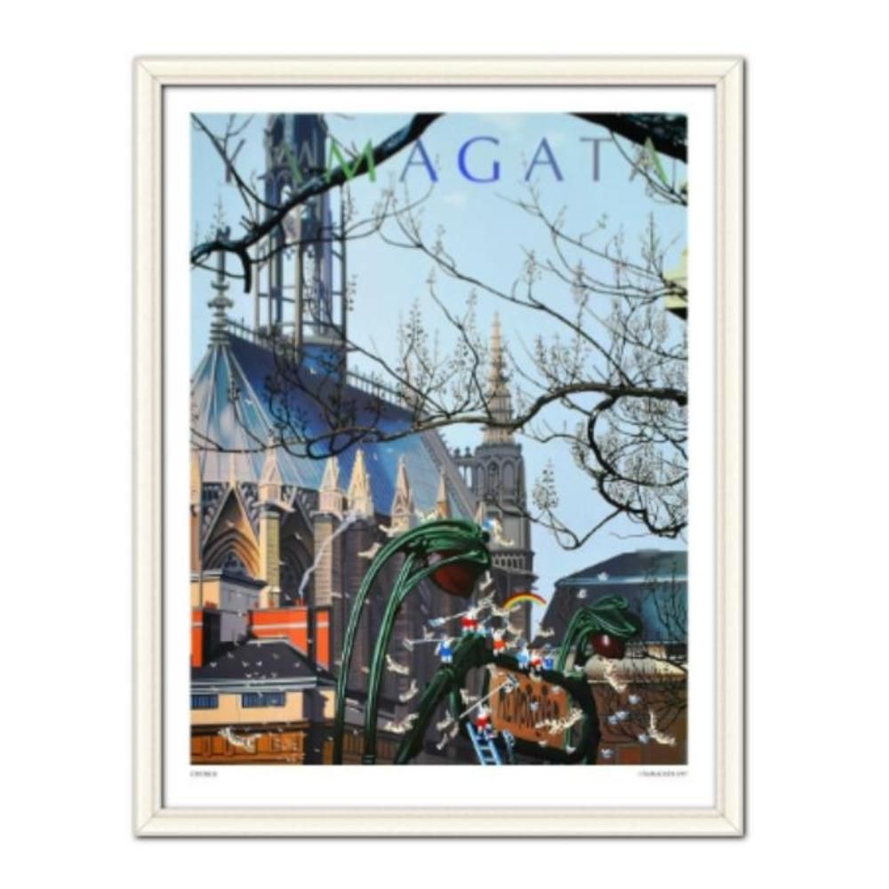 ヒロ・ヤマガタポスター（CHURCH）額装品 ヒロ・ヤマガタポスター（CHURCH）額装品