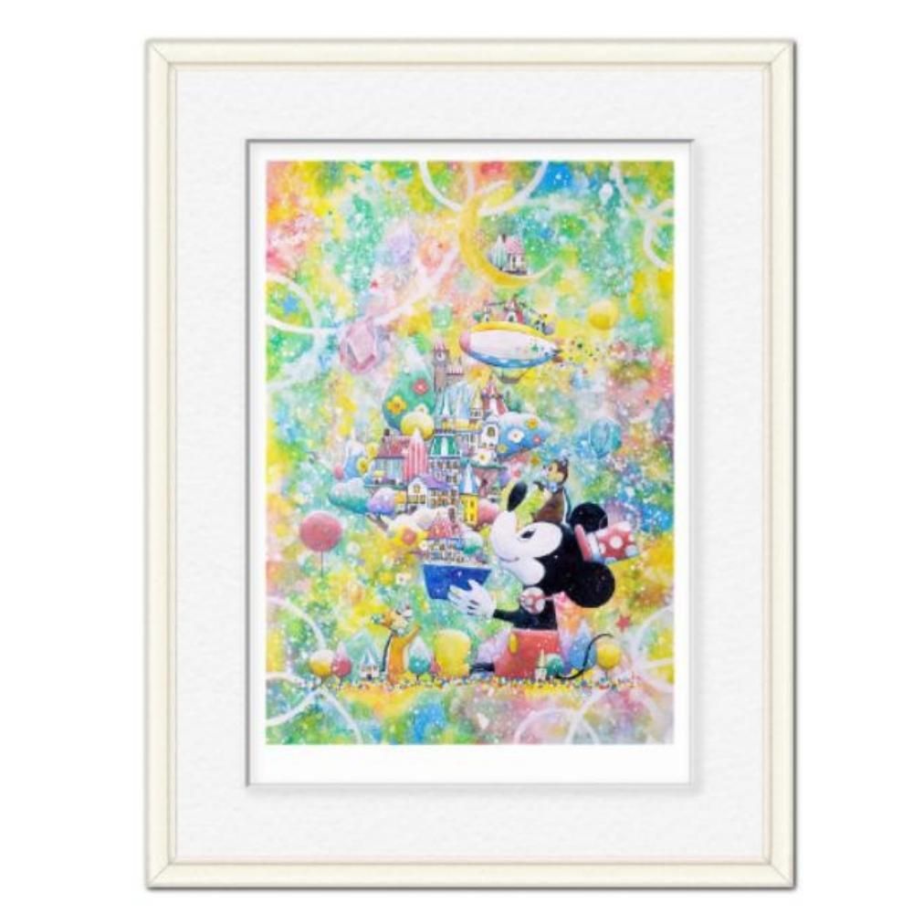 楽天市場】ディズニー 版画 ミッキー ミニー ふたりで奏でる物語