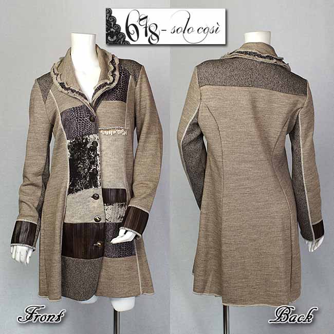 ペセリコ　peserico ライトグレー　コート PESERICO(ペセリコ) コート通販｜woollen online store