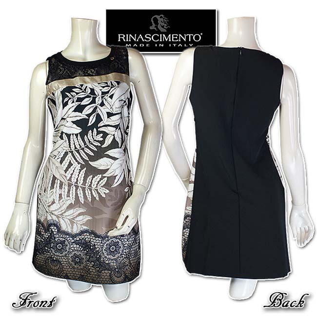 即納最大半額 楽天市場 イタリア Rinascimento リナシメント レース柄とリーフ柄がお洒落なワンピース サイズsとm 当初161 新着商品 最新着 セレクトショップub楽天市場店 安いそれに目立つ Www Fomy Sa