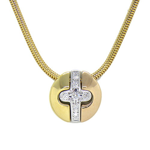 MIZUKI  K14WG ダイヤクロスネックレス MIZUKI K14WG ダイヤクロスネックレス