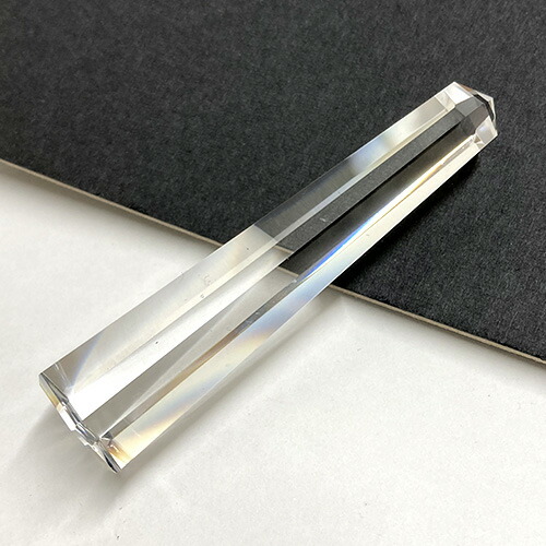 石英 印材 六角柱 15粍 6.7珊 珠玉押し手 宝珠 高品質 天然石  ルース 原材料 室内装飾 飾り付け 子守女 力強さ石ころ 【中古】【ネコポス送りとどける】 実印・代表印-印鑑・ハンコ